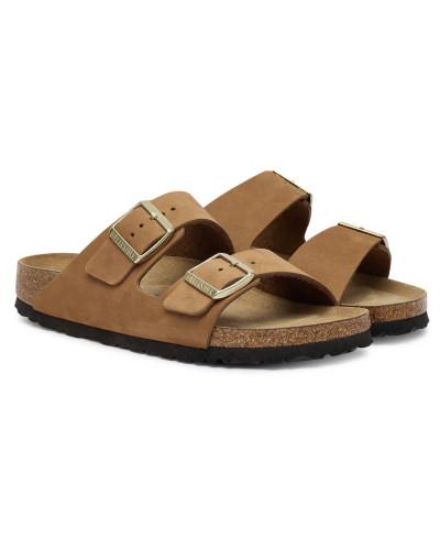 Sandalo donna Birkenstock Arizona Arizona SFB nubuck leather mink DS26BI09 1032086