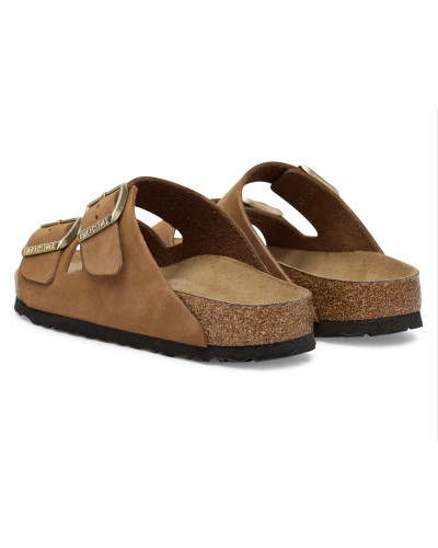 Sandalo donna Birkenstock Arizona Arizona SFB nubuck leather mink DS26BI09 1032086