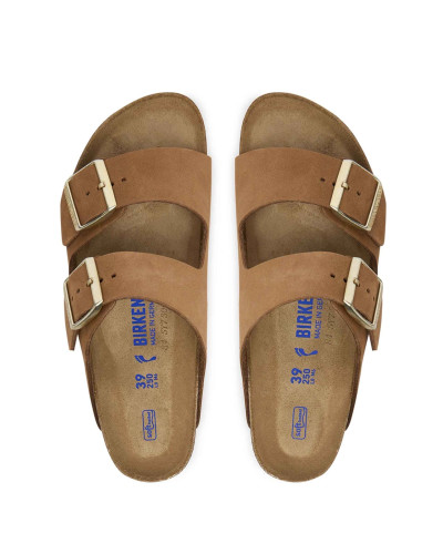 Sandalo donna Birkenstock Arizona Arizona SFB nubuck leather mink DS26BI09 1032086