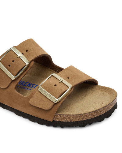 Sandalo donna Birkenstock Arizona Arizona SFB nubuck leather mink DS26BI09 1032086