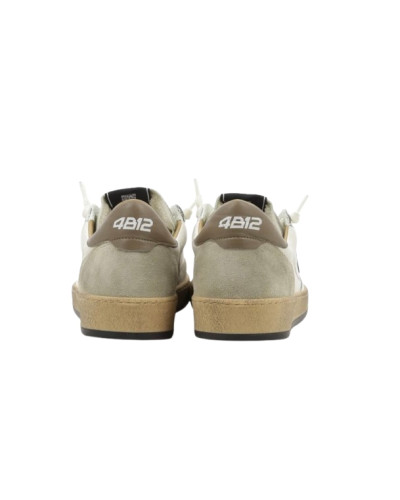 Scarpe uomo 4B12 sneakers white/beige/taupe US26QB01 PLAYNEW-U1005