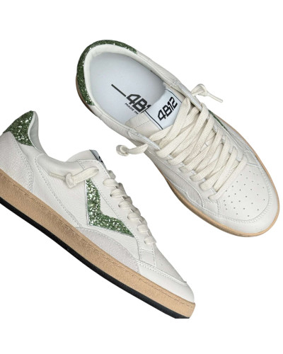 Sneaker donna 4B12 white/leaf DS26QB03 PLAYNEW-D2014