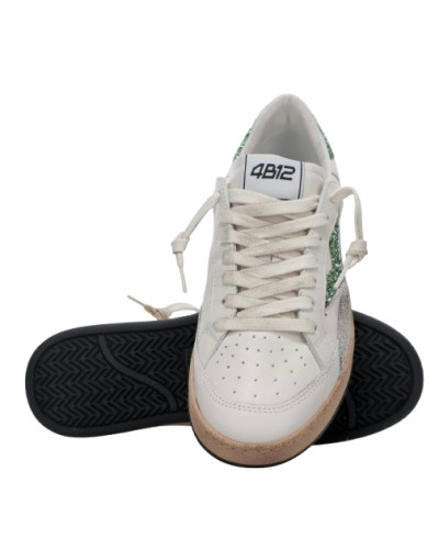 Sneaker donna 4B12 white/leaf DS26QB03 PLAYNEW-D2014
