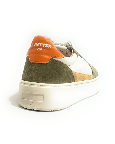 Sneaker uomo SVNTYSX 7/6 Pull-U07 olive/orange US26SV03