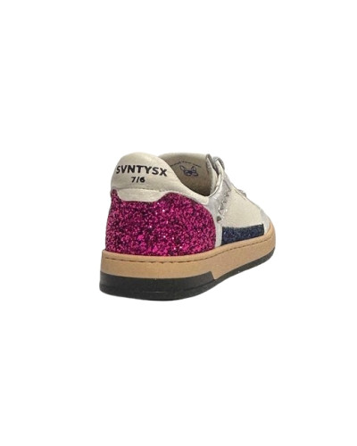 Sneaker donna SVNTYSX 7/6 Stay-D06 blue/fuxia DS26SV03