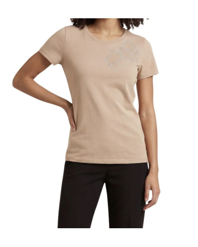 T-shirt donna Liu Jo light almond ES26LJ21 TA6155 JS923 X0754