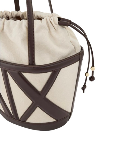 Borsa donna a secchiello mano/spalla Armani Exchange natural/dusk shade BS26AX06 XW002607 AF22635