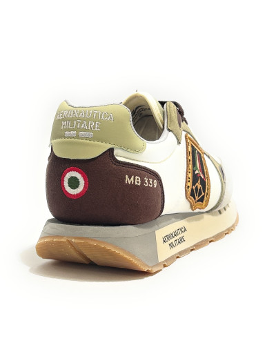 Sneaker uomo Aeronautica Militare bianco/ verde US26AR07 261SC0292UCT03331