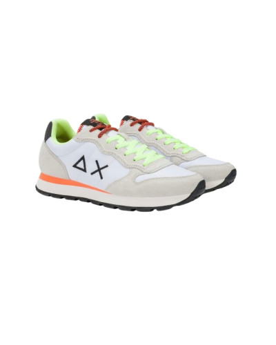 Sneaker running Sun68 Tom Fluo 01 bianco US26SU05 Z36102