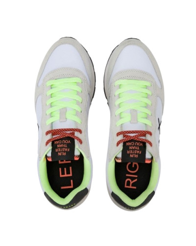 Sneaker running Sun68 Tom Fluo 01 bianco US26SU05 Z36102