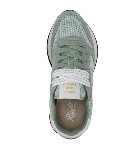 Sneaker Sun68 Ally glitter textile 84 verde salvia DS26SU01 Z36203