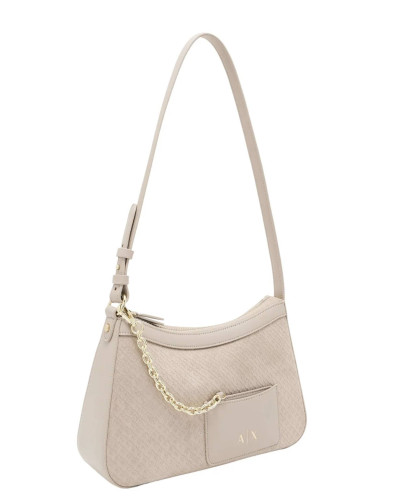 Borsa donna a spalla Armani Exchange sand BS26AX14 XW001213 AF22645 U6223
