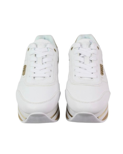Scarpe donna sneaker Guess Hansin4 white/platino DS26GU42 FLJHN4ELE12