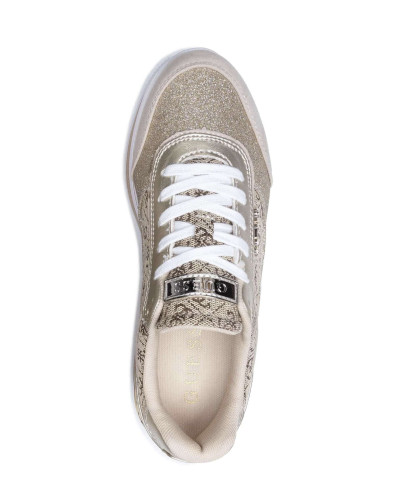 Scarpe donna sneaker Guess Hansin2 active lady beige/ brown DS26GU43 FL5HNSFAL12