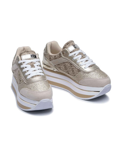 Scarpe donna sneaker Guess Hansin2 active lady beige/ brown DS26GU43 FL5HNSFAL12
