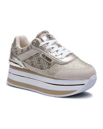 Scarpe donna sneaker Guess Hansin2 active lady beige/ brown DS26GU43 FL5HNSFAL12
