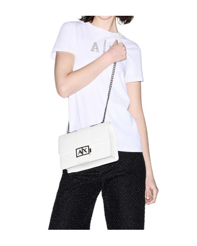 Borsa donna tracolla Armani Exchange white BS26AX28 XW000070 AF12039 U0011