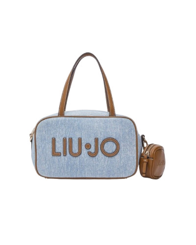Borsa donna bauletto Liu-jo Ferielle M Bowling light denim BS26LJ52 AA6113 T377A