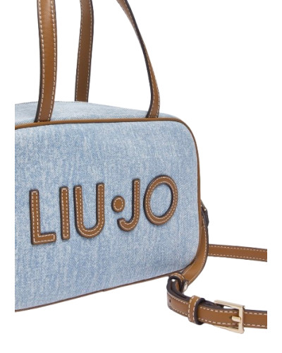 Borsa donna bauletto Liu-jo Ferielle M Bowling light denim BS26LJ52 AA6113 T377A