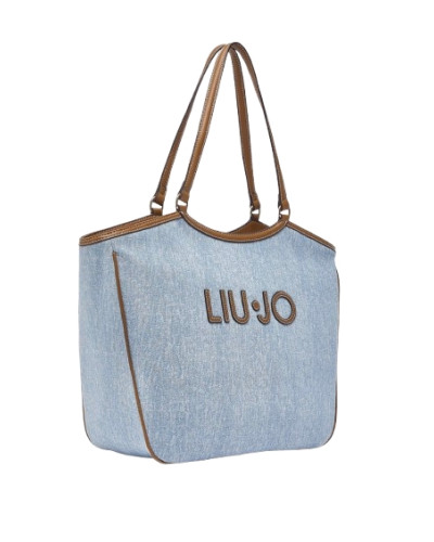 Borsa donna Liu-jo Ferielle L Tote light denim BS26LJ53 AA6208 T377A