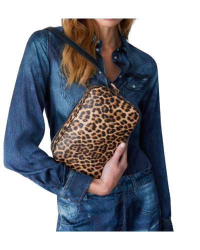 Borsa donna Liu-jo Manhattan Camera Case M macula natura BS26LJ54 AA6211 E1119