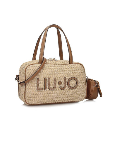 Borsa donna bauletto Liu-jo Ferielle M Bowling naturale BS26LJ55 AA6113 T383A