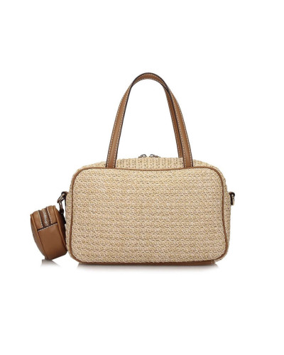 Borsa donna bauletto Liu-jo Ferielle M Bowling naturale BS26LJ55 AA6113 T383A