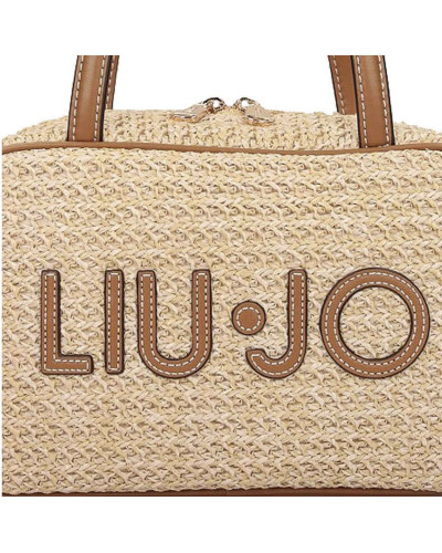 Borsa donna bauletto Liu-jo Ferielle M Bowling naturale BS26LJ55 AA6113 T383A