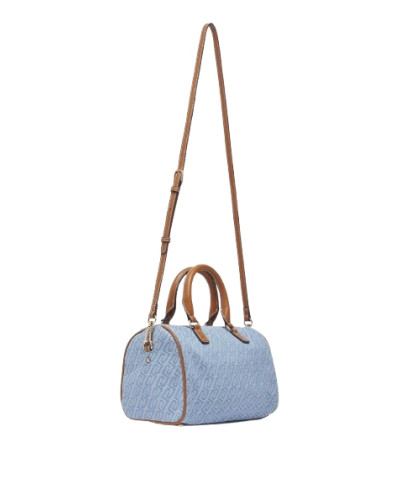 Borsa donna bauletto Liu-jo Evrim Satchel S jacquard dusty blue BS26LJ65 AA6052 T379A