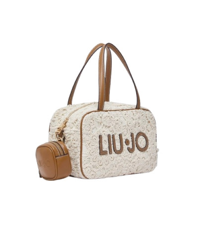 Borsa donna bauletto Liu-jo Ferielle M Bowling cream BS26LJ67 AA6113 J3865 X0459