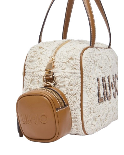Borsa donna bauletto Liu-jo Ferielle M Bowling cream BS26LJ67 AA6113 J3865 X0459