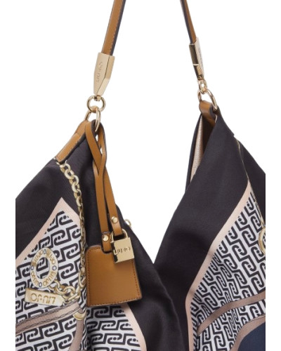Borsa donna Liu-jo foulard bag nero multicolore BS26LJ66 AA6194 T2745 P9221