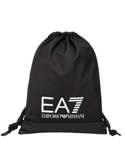 Zaino a sacca uomo EA7 Emporio Armani black/white logo UBS26EA02 7X000283 AF19722 UC001