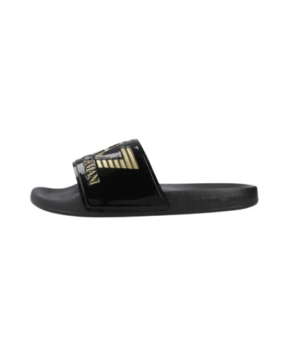 Slipper unisex EA7 Emporio Armani black/gold US26EA02 7X000108 AF15118 PC001