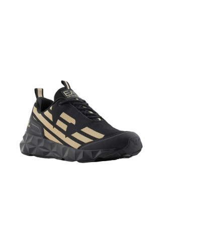 Sneaker EA7 Emporio Armani Ultimate C2 Kombat Core triple black/ light gold US26EA07 X8X217 XK433 R969