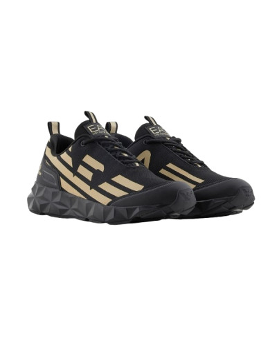 Sneaker EA7 Emporio Armani Ultimate C2 Kombat Core triple black/ light gold US26EA07 X8X217 XK433 R969