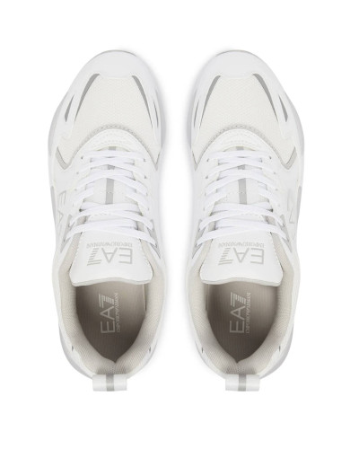 Sneaker EA7 Emporio Armani white/quiet gray/silver US26EA14 7X000308 AF18447 MZ533