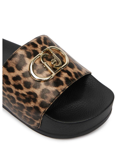 Scarpe Liu-Jo slipper Mykonos 01 leopard DS26LJ12 BA6077 EX022 S19C1