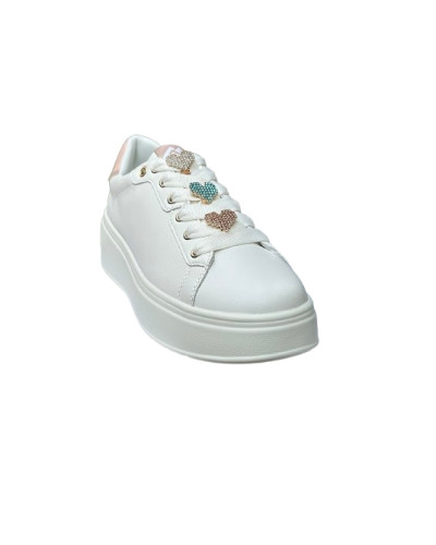 Sneaker donna Gold&gold bianco/ rosa DS26GG15 GB1045