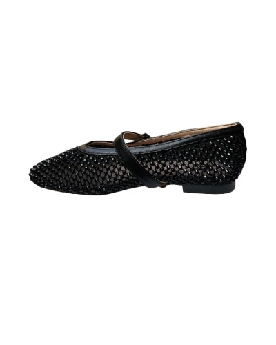 Scarpe donna Gold&gold ballerina nero DS26GG21 GD398
