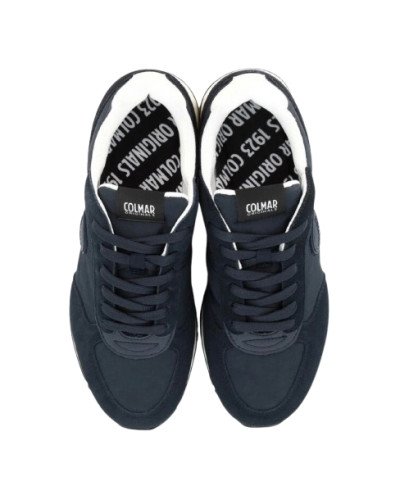 Sneaker uomo Colmar Travis One 091 suede/tessuto blu navy US26CO01