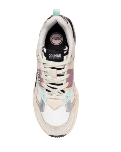 Scarpe donna Colmar sneaker Garner Zoe 080 white/ black/ multicolor DS26CO02