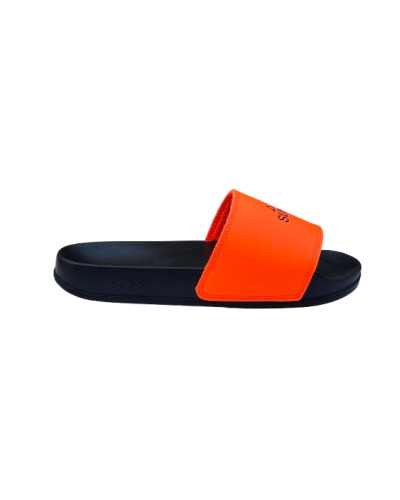 Beach slippers logo Sun68 1164 nero/arancio fluo uomo US26SU21 X36101