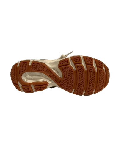 Scarpe donna 4B12 sneaker running Newrun beige DS26QB08 NEWRUN-D03