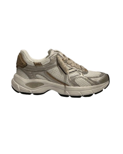 Scarpe donna 4B12 sneaker running Newrun platino DS26QB09 NEWRUN-D01
