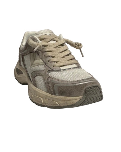 Scarpe uomo 4B12 sneakers running Newrun white/ bone US26QB07 NEWRUN-U03
