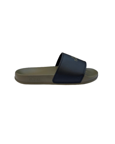 Beach slippers logo Sun68 1911 verde militare/nero uomo US26SU22 X36101