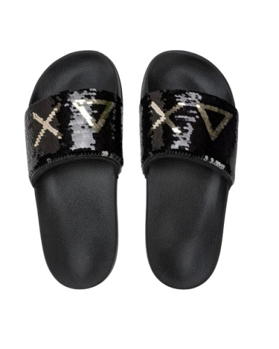 Slippers beach donna Sun68 1143 nero/ oro DS26SU18 X36203