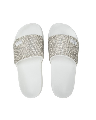 Slippers strass beach donna Sun68 01 bianco DS26SU21 X36202
