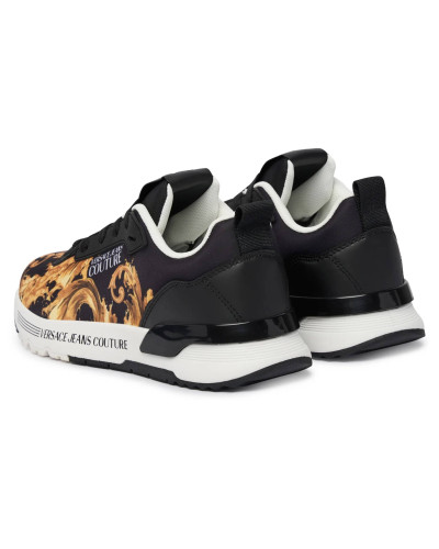 Sneaker donna Versace Jeans Couture printed nylon black DS26VE08 80VA3SAA ZSE00 G89